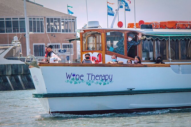 90-Minute Sunset Tour Aboard Wine Therapy - Pier 39 launch: getting on board without wasting your evening