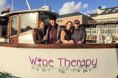 90-Minute Sunset Tour Aboard Wine Therapy - The heated cabin plus 360-degree walkway: the comfort-smart design