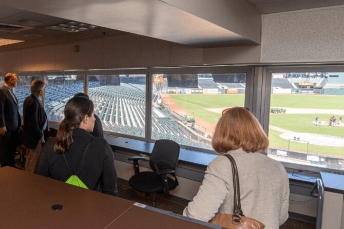Behind-the-Scenes Ballpark Tour of Oracle Park - The Press Box Stop: Views, Commentary, and Stadium Brain