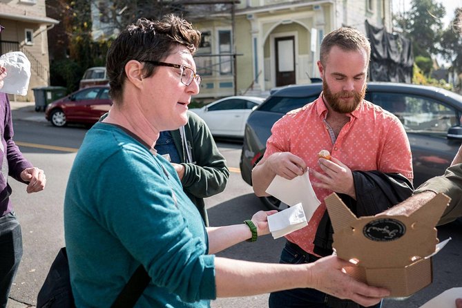 Best of North Berkeley Food Tour - Savory variety: sandwiches, potato puffs, and pizza