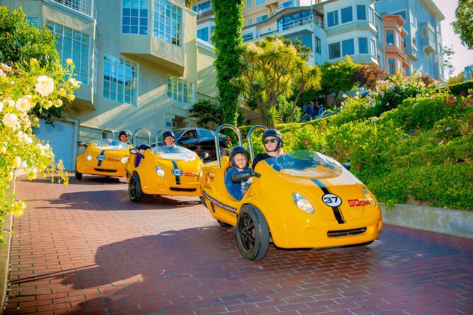 Early Bird San Francisco GoCar Tour - The GoCar vehicle: small, motorcycle-like controls, and easy to manage