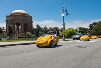 GoCar San Francisco Tour - How the Talking GPS GoCar Guides You (Without Steering for You)