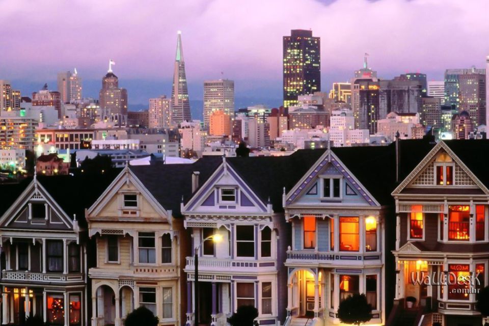 San Francisco Double Decker Bus Night Tour - The Financial District loop and Fisherman’s Wharf return