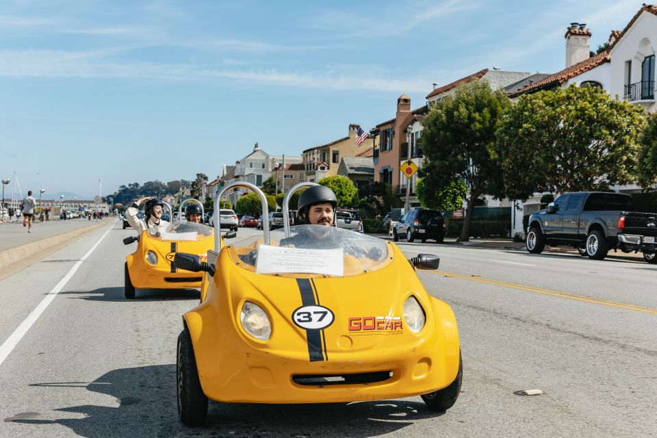 San Francisco: Golden Gate Bridge and Lombard GoCar Tour - Presidio and Fort Mason passing views: parks, coast air, and real SF angles