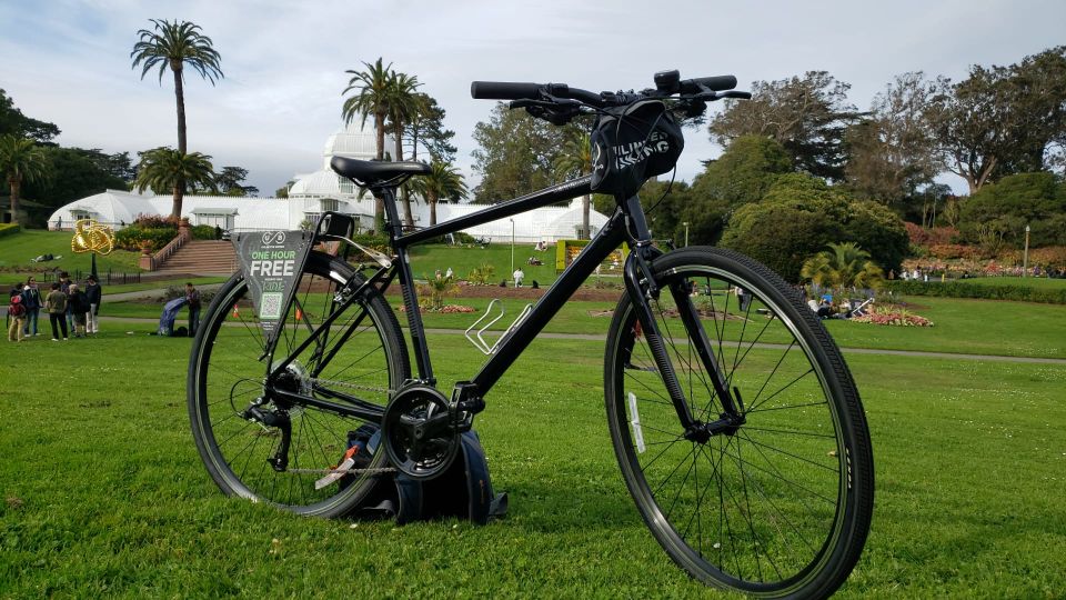 San Francisco: Golden Gate Park Bike or eBike Rental w/ map - The big upgrade path: adding the 9-mile ride to the Golden Gate Bridge