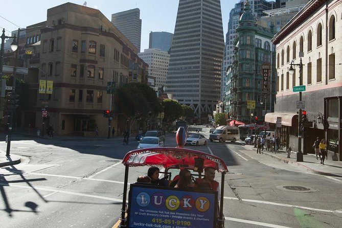 San Francisco Private Group City Tour - Lucky Tuk Tuk - Marina Green, Palace of Fine Arts, and Fort Point: the Golden Gate photo line