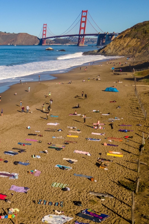 San Francisco: Silent Disco Yoga at Baker Beach - What Happens in 75–90 Minutes on the Sand