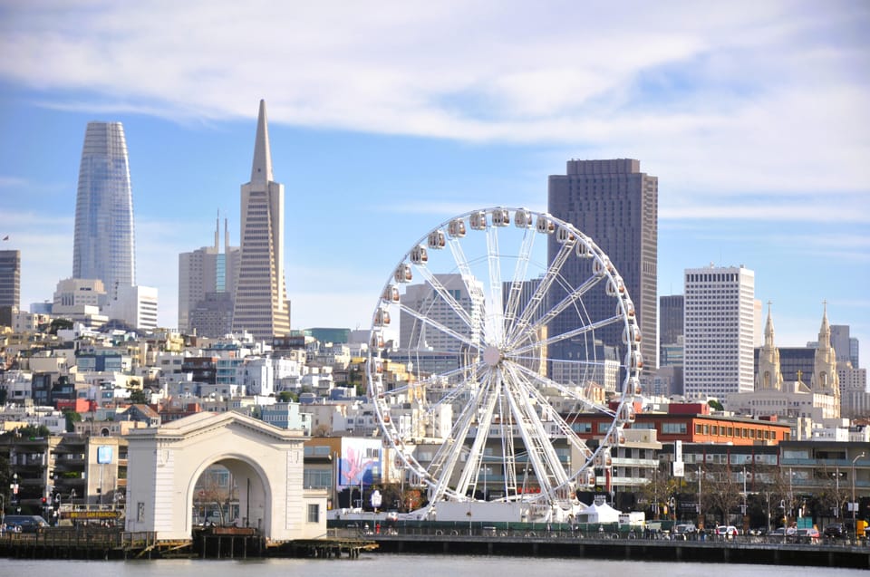 San Francisco: Sky Star Wheel - Fisherman's Wharf - Best Time to Go: Daylight Versus That Later-Time Skyline