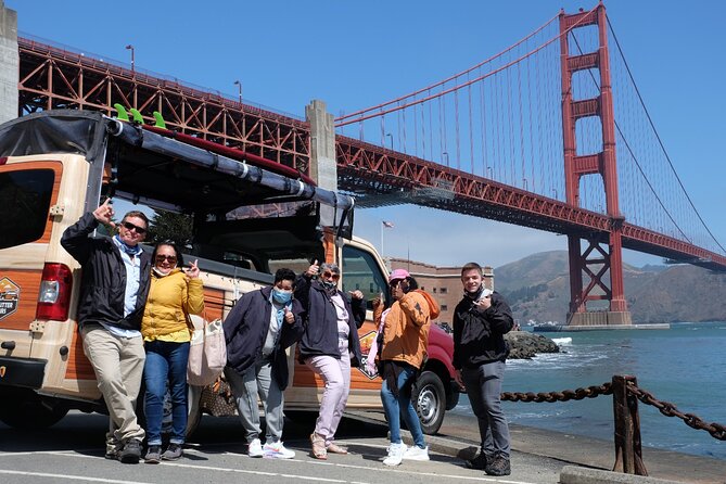 San Francisco Small Group City Highlights and Alcatraz Tour - Twin Peaks to Golden Gate Park: best bridge photo choices
